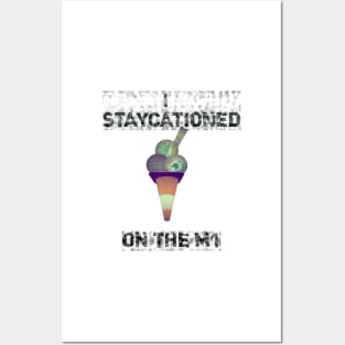 Funny Staycation T Shirt Posters and Art